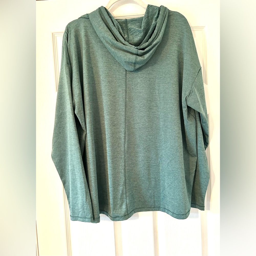 Eddie Bauer XL Women’s Dark Evergreen/Green Lightweight Pullover Hoodie - Picture 3 of 6